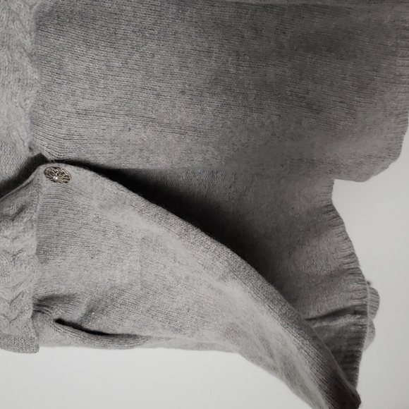 Sarah Spencer luxury feel wool angora big collar single button cardigan Sz large - Picture 6 of 7